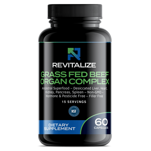 Grass Fed Beef Organ Complex – Ancestral Superfood – Desiccated Liver, Heart, Kidney, Pancreas, Spleen